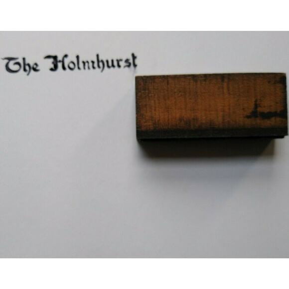 The Holmhurst Hotel Old Atlantic City Letter Press Printer Block Ink Stamp NJ - Picture 5 of 5